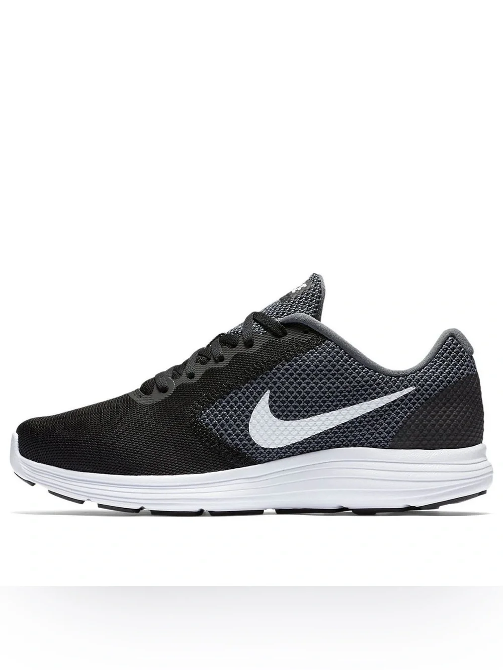 Nike Revolution 3 Men’s sneaker / Black, white & gray / Size: 10 / Lifestyle